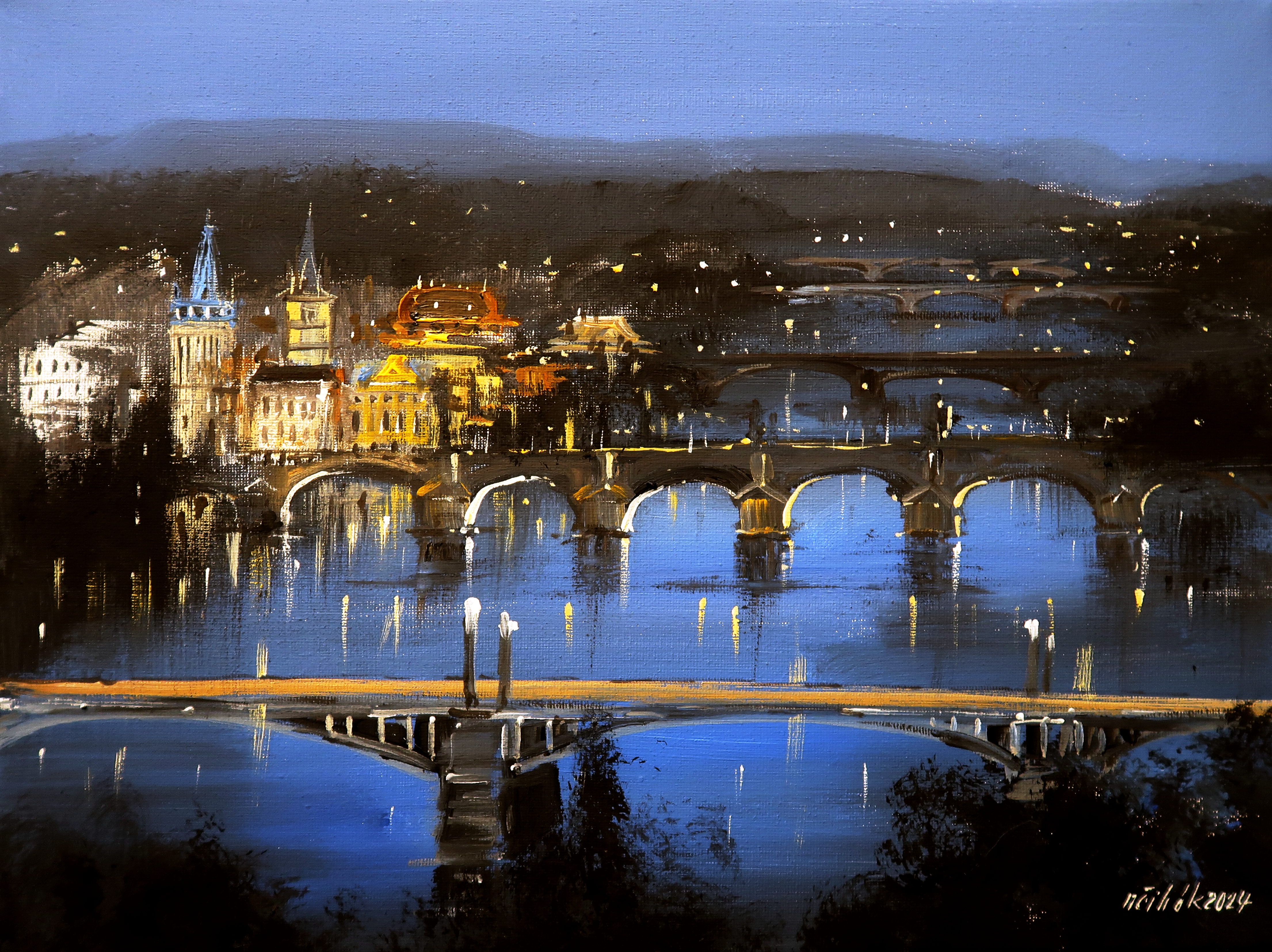 Praha - Noční mosty