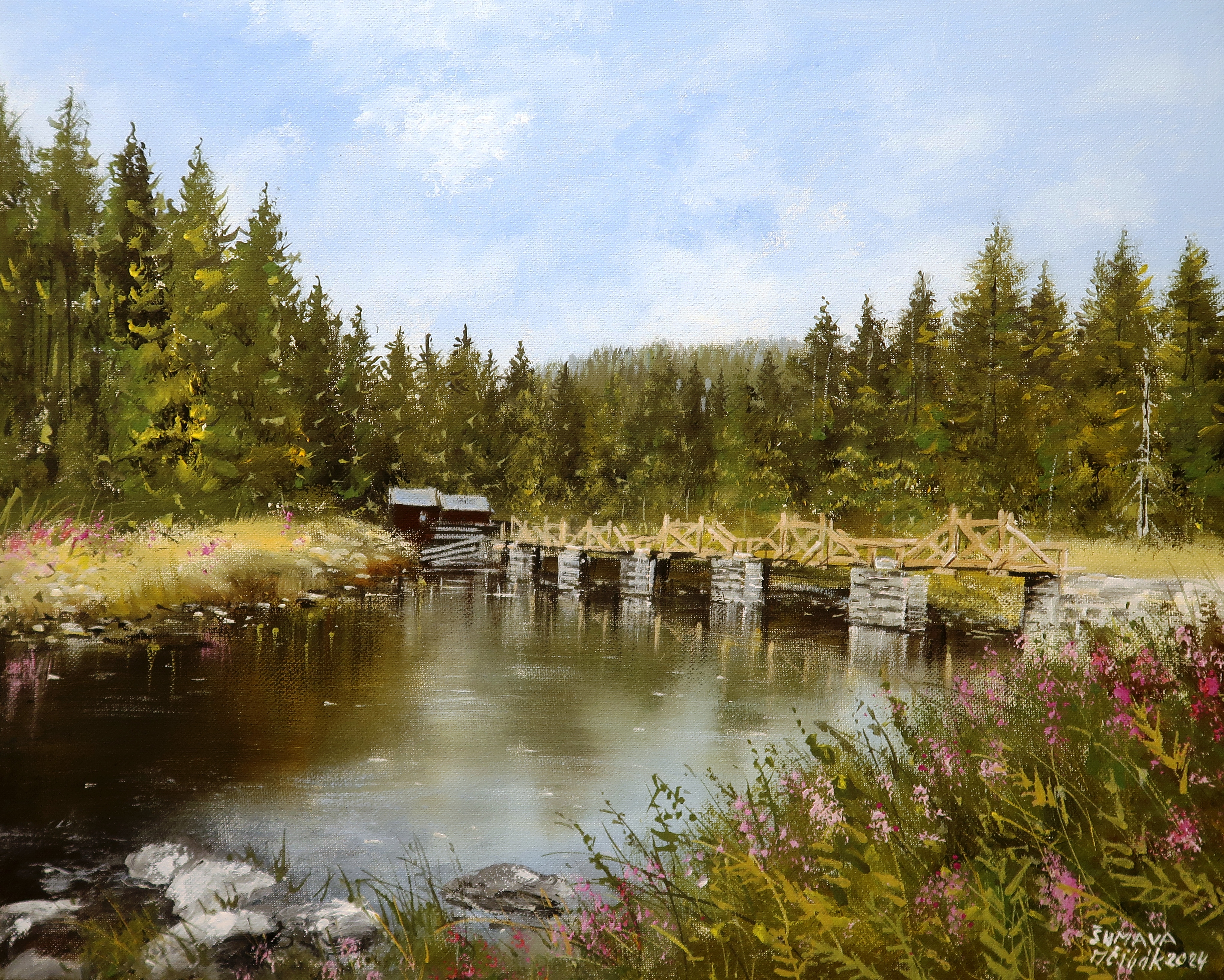 Šumava - Hradlový most Rechle