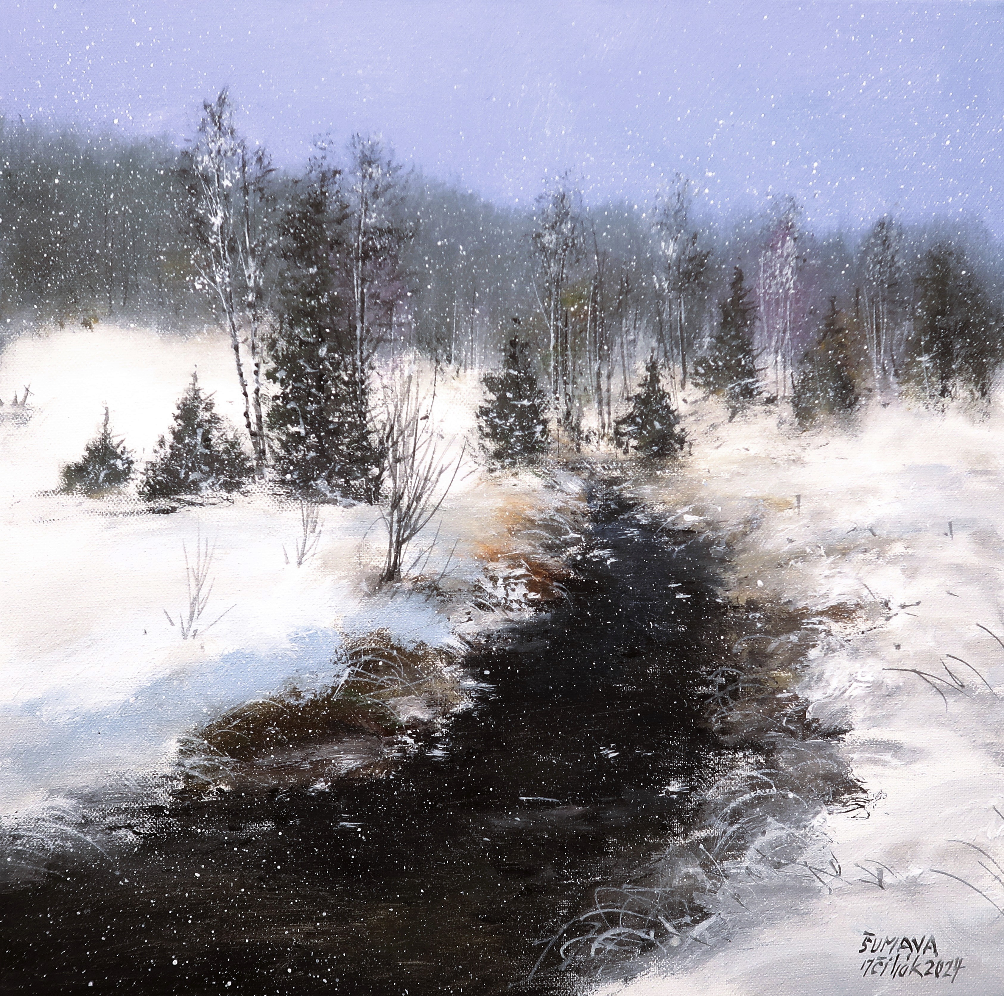 Šumava - Zimní Kvildský potok